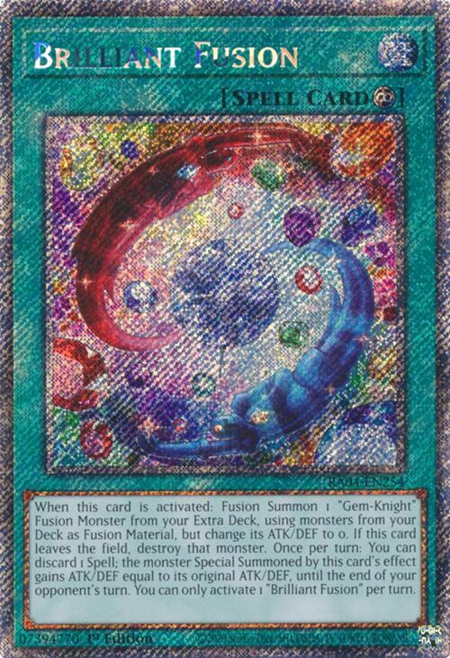 Brilliant Fusion - RA04-EN254 - (Platinum Secret Rare) - 1st Edition